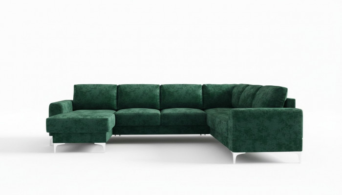 Modern Eckcouch Design U-Form Sofa Wunnlandschaft Neit Gepolstert Sofa Wunnlandschaft