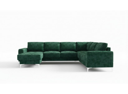 Modern Eckcouch Design U-Form Sofa Wunnlandschaft Neit Gepolstert Sofa Wunnlandschaft