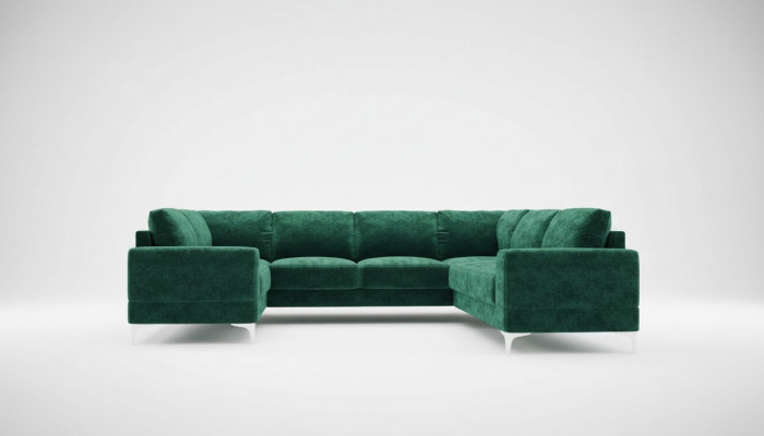Wunnlandschaft Polstereck Canapé Sofa Sofas Nei Wunnzëmmer Samt Eckcanapé U-Form