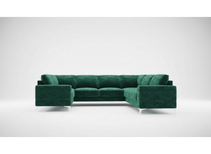 Wunnlandschaft Polstereck Canapé Sofa Sofas Nei Wunnzëmmer Samt Eckcanapé U-Form