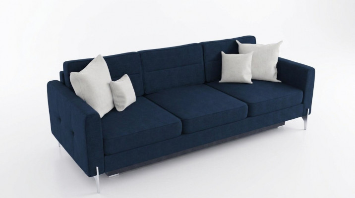 Sofaen Klapptextil Couch Schlofsofa Bett Sofa Këscht Couchen Polster Miwwel Stoff