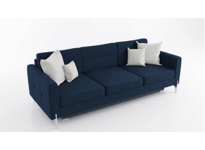 Sofaen Klapptextil Couch Schlofsofa Bett Sofa Këscht Couchen Polster Miwwel Stoff