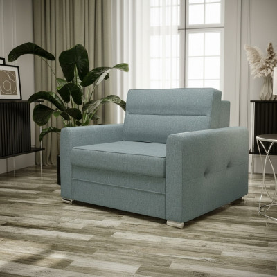 Relax Stoff Textil Lounge Fernseh 1 Sëtzer Sessel Design Stull Polster Club Nei