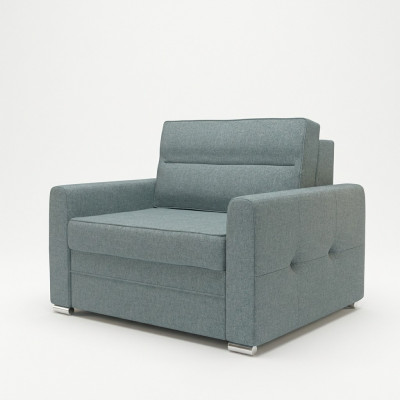 Relax Stoff Textil Lounge Fernseh 1 Sëtzer Sessel Design Stull Polster Club Nei