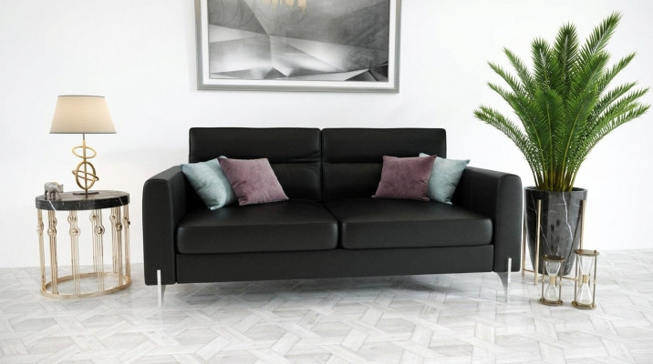 Sofaen Canapéë Elegant Design Luxus Samt Stoff Sofa Canapé Polsterung 2-Sëtzer