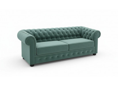 Design Sofa Canapé 3 Sëtz Polsterung Lieder Grouss Sofas Textil Chesterfield