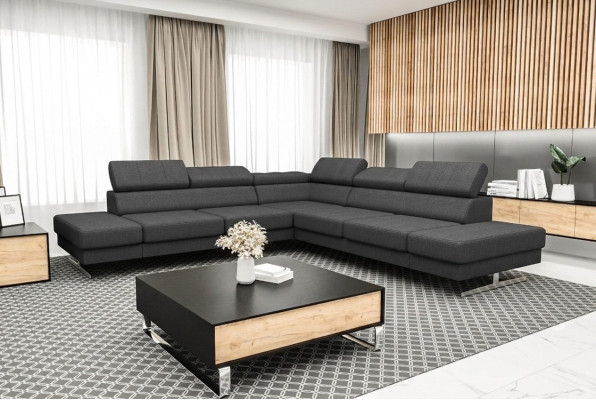 Design Canapé Couch Polsterung Wunnzëmmer L-Form Modern Elegant Wunnlandschaft Neit