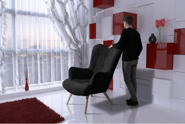Fauteuil Luxus Stull Polster Cocktail Relax Bar Lounge Club Still Miwwelen Design