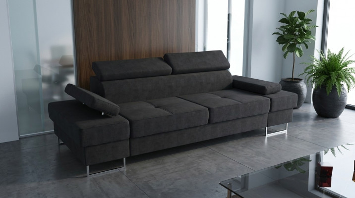 Design Sofa 3 Sëtz Multifunktioun Couche Polsterschlofsofa Sofa Couchen Nei
