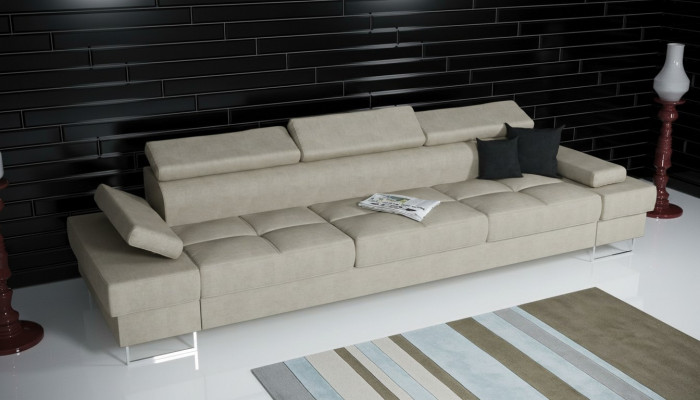 Sofa 4 Sëtzer Couch Polstersdesign Sofa 4er Sitz Sofas Textildesign Sofa Miwwelen