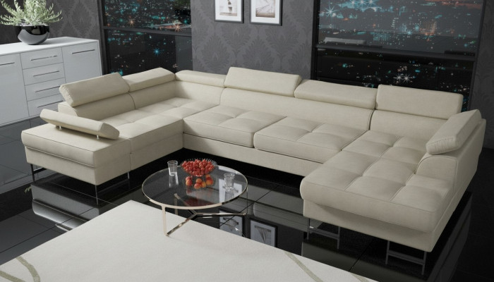Textilsofak Eckecksofa Sofa Couch Polster Wunnlandschaft Ledersofa Couchen U-Form