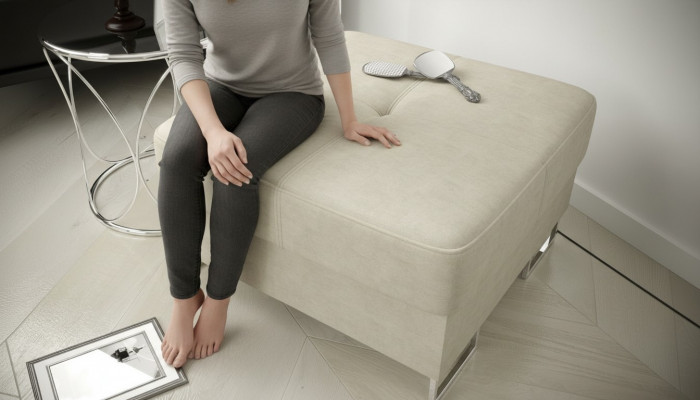 Hocker Bank Sëtz Fousshocker Ottoman Pufa Neien Polsterhocker Sëtzocker Sëtzbank