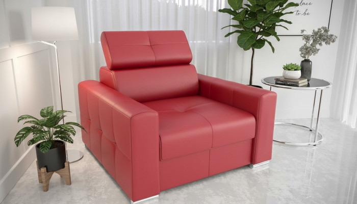 Sesselen Modern Lounge Club Wunnzëmmer Modern Textil Stoff Rout Kreativ Miwwelen