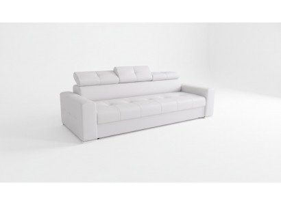 Modern 3-Sëtz Sofa Zëmmer Miwwelen Wäiss Polster Dräisëtzer Canapé Design Sofa