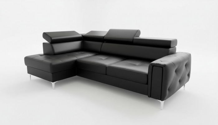 Liederdivan L-Form Canapé Wunnzëmmer Eck Design Wunnlandschaft Canapéen Divanen Nei