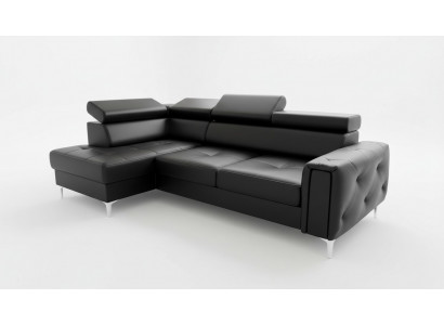 Liederdivan L-Form Canapé Wunnzëmmer Eck Design Wunnlandschaft Canapéen Divanen Nei
