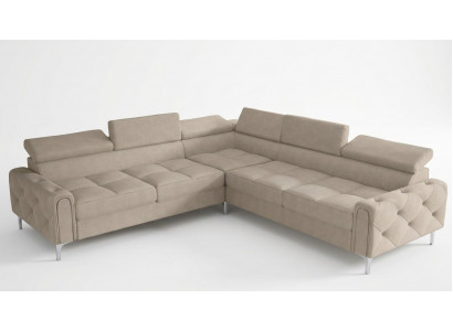 Design Sofa Couch Eck Multifunksioun Polster Wunnzëmmer L Form Textil Nei