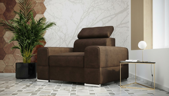 Design Luxus Stull Fotell Sofa 1 Plaz Télé Lounge Chaise Sofa Lieder Stoff