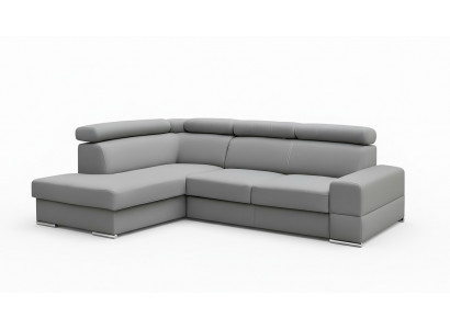 Héichwäertegt Wunnzëmmer Sofa Ecksofa L-Form Bettfunktioun Textil Modern Couchen