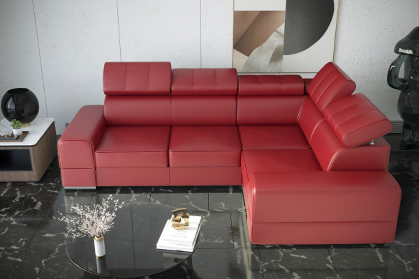 Ecksofa Couch Sofas Stoff Bett Funktioun Design L Form Modern Luxus Couchen Nei