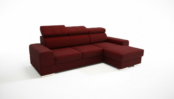 Wunnlandschaft Bettfunktioun Stoff Eckssofa L-Form Sofa Canapé Design Textil Sofas