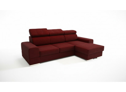 Wunnlandschaft Bettfunktioun Stoff Eckssofa L-Form Sofa Canapé Design Textil Sofas