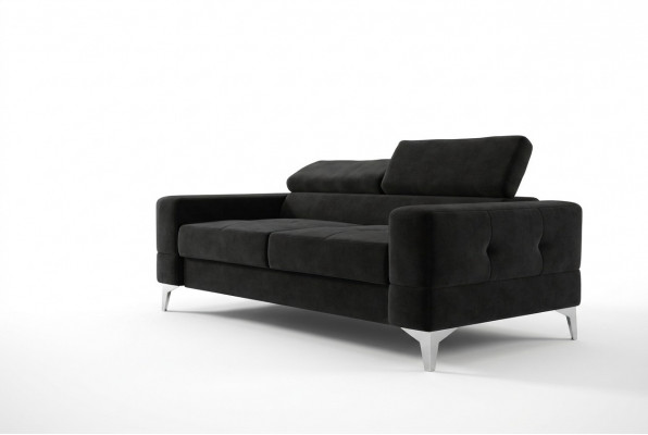 Zwee-Sëtz-Lieder-Sofa Couch Holz Couch Polster Sofa 2 Sëtz Textil Couchen Nei