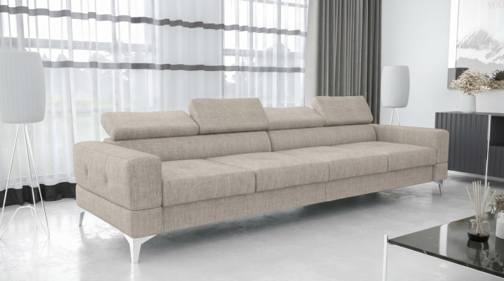 Wohnzëmmer Couch Couchen Polster Sofas xxl Design Sofa 4 Sëtzer Textil Grouss Neigkeet