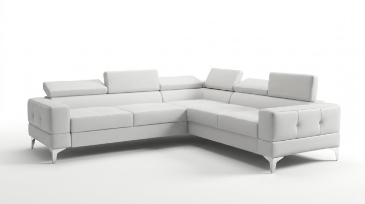 Eckcouch Wunnzëmmer L Form Couch Design Polsterung Textil Modern Couchelen