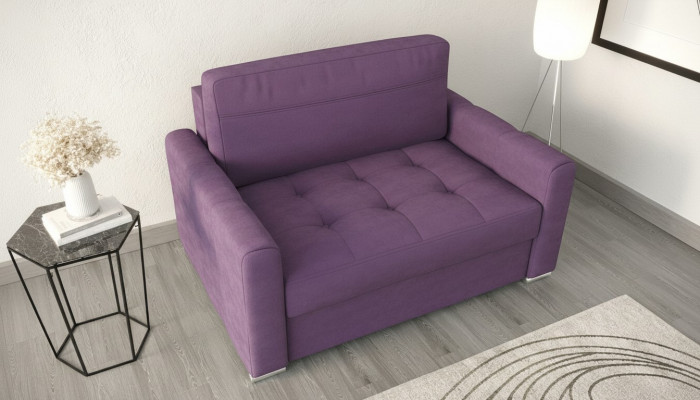 Fotell Relax Textil Lounge Club Polster Design Canapé Sofa Sëtz Luxus Violett Nei