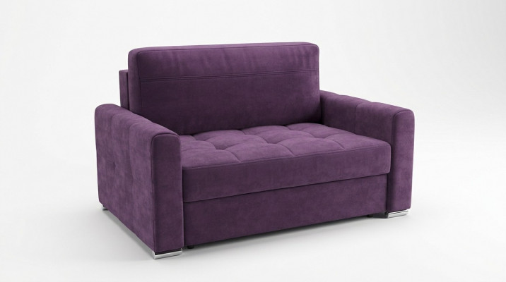 Fotell Relax Textil Lounge Club Polster Design Canapé Sofa Sëtz Luxus Violett Nei