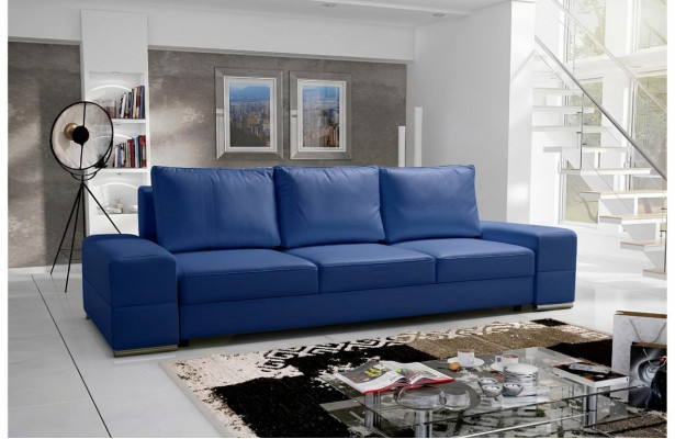 Couch Kënschtleoder Sofa Edelt Design Designer 3-Sëtzer Miwwelen Klassesch Miwwelen XXL
