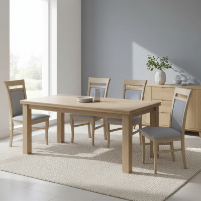 Set 4x Design Stull Textil Liegestull Polster Stiller Gastro Iesszëmmer Holz Stoff