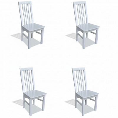 Set vun 4x Luxusdesign Massivholz Stiller fir d'Sitzveranda, Kichen oder Iesssall nei.