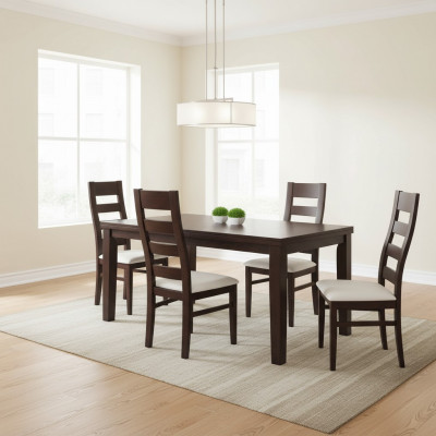 Stillen Gastro Iesszëmmer Stof Nei Design Set 4x Fauteuil Stull Holz Textil Polster.