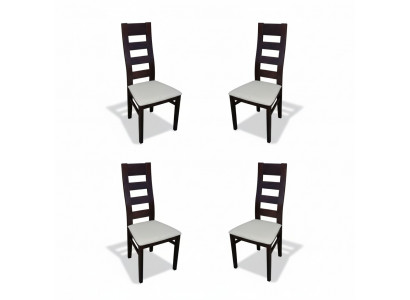 Stillen Gastro Iesszëmmer Stof Nei Design Set 4x Fauteuil Stull Holz Textil Polster.