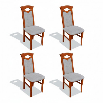 Stull Set Sessel Lehn Design Polster Stoff Textil Iess Wunn Zëmmer 4x Still Nei