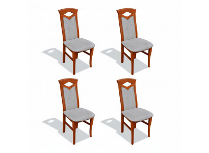 Stull Set Sessel Lehn Design Polster Stoff Textil Iess Wunn Zëmmer 4x Still Nei