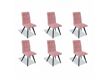 Grupp Sesselen Italienesch Luxus Miwwelen Garnitur Iesssall Stull Set 6x Still