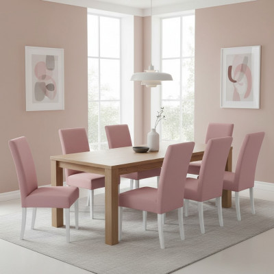 Iesszëmmer Stull Lieder Grupp Garnitur Holz Set 8x Stull Set Sëtz Grupp Nei