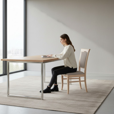 Garnitur Lehn Designer Grupp Nei Iess 8x Stull Zëmmer Still Polsterstull Fotell
