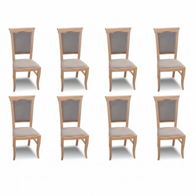 Garnitur Lehn Designer Grupp Nei Iess 8x Stull Zëmmer Still Polsterstull Fotell