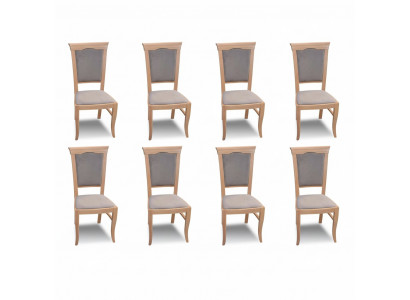 Garnitur Lehn Designer Grupp Nei Iess 8x Stull Zëmmer Still Polsterstull Fotell