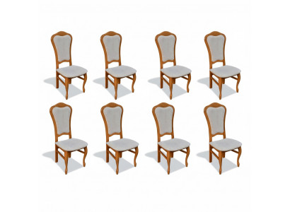 Komplett Sëtzgrupp Design Iesszëmmer Stull Set Stiller 8x Garnitur Gruppe Nei