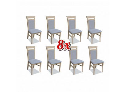 Këssenstull Sëtz Fauteuil Set Kichen Still Veranda Stull 8x Iesszëmmer Massiv Nei