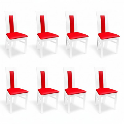 Stull 8x Iesszëmmer Polsterstull Lounge Textil Fauteuil Set Nei Kichen Still Sëtz