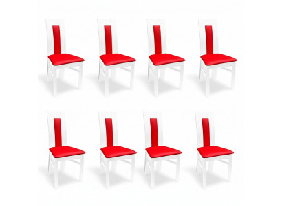 Stull 8x Iesszëmmer Polsterstull Lounge Textil Fauteuil Set Nei Kichen Still Sëtz