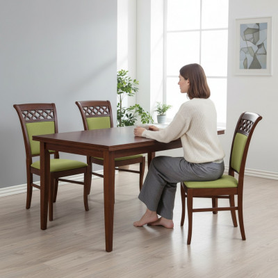 Stull 8x Iesszëmmer Polstersëtz Lounge Textil Sëtz Sessel Set Nei Club Fernseh