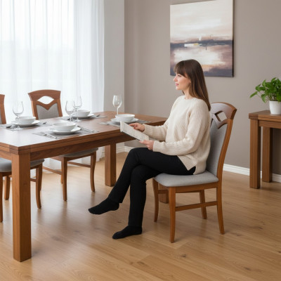 Iesszëmmerstull Holz Polster Still Gastro Iesszëmmer 8x Massivholz Fauteuil Miwwelen