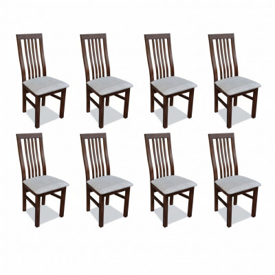 Iesszëmmer Stoff Miwwelen Fauteuil Set 8x Stull Design Lienfauteuil Polster Still Gastro